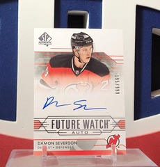 Damon Severson 2014-15 - Future Watch Auto Rookie #287 Sp Authentic Upper Deck